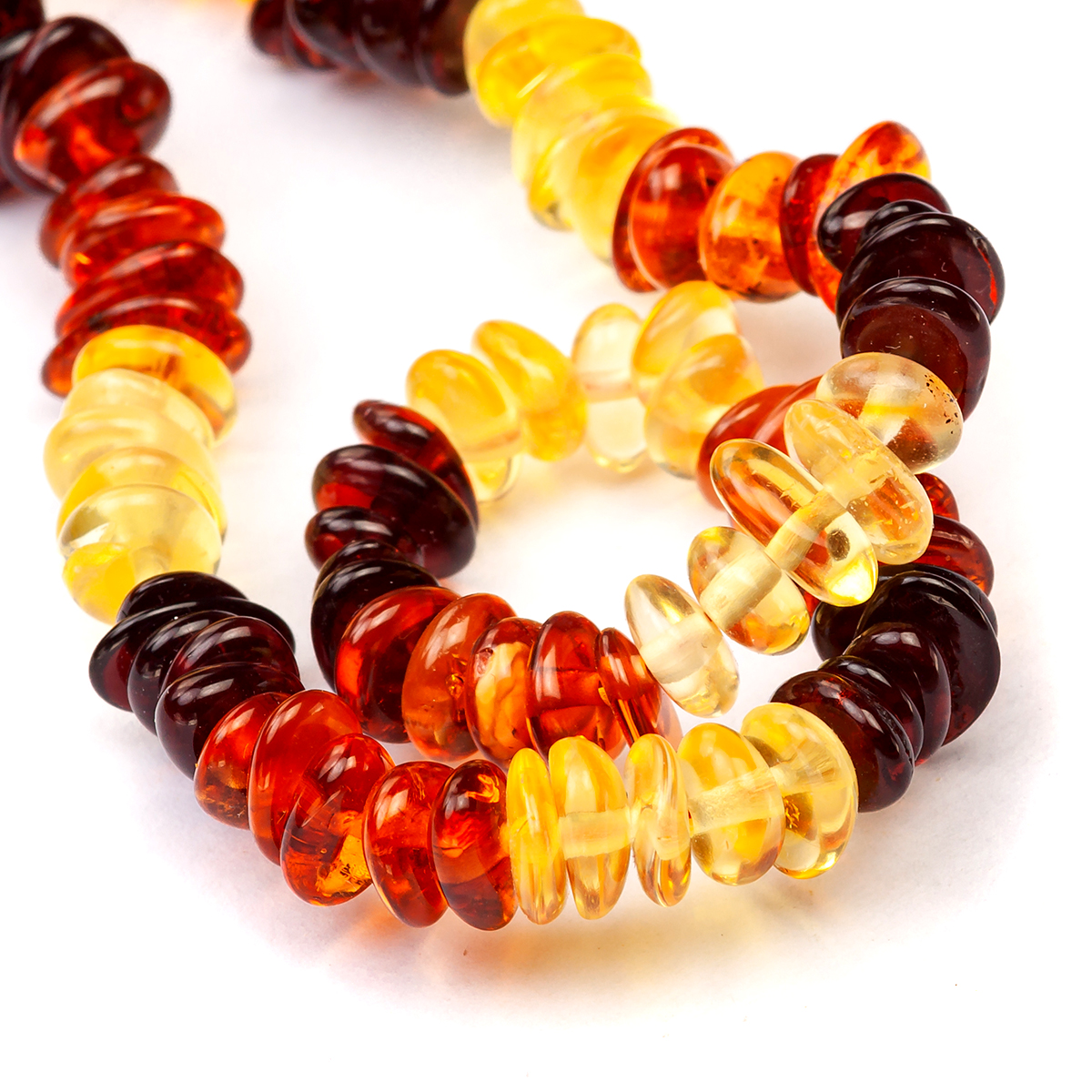 Бусы янтарь
