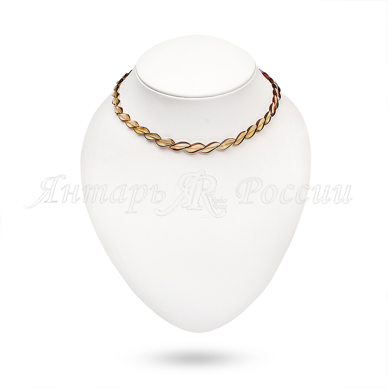 Бусы, янтарь